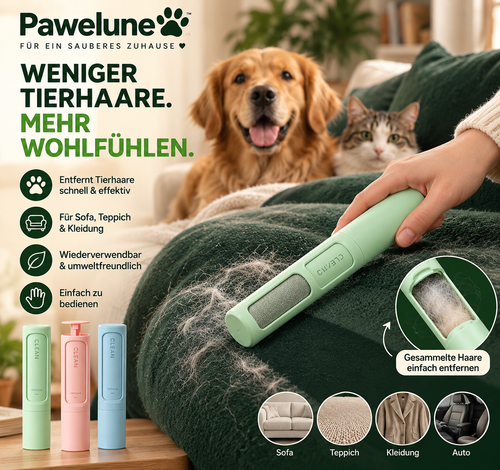 Pawelune™ Tierhaarentferner – Für Sofa, Teppich & Kleidung